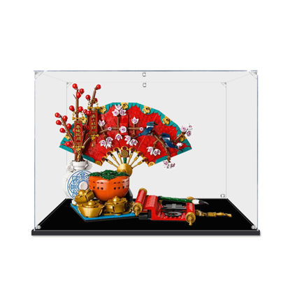 Picture of Acrylic Display Case for LEGO 80117 Spring Festival Good Fortune Figure Storage Box Dust Proof Glue Free