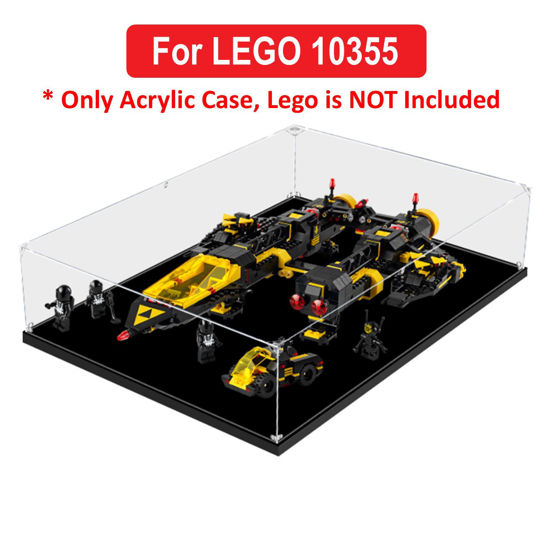 Picture of Acrylic Display Case for LEGO 10355 Icons Blacktron Renegade Figure Storage Box Dust Proof Glue Free