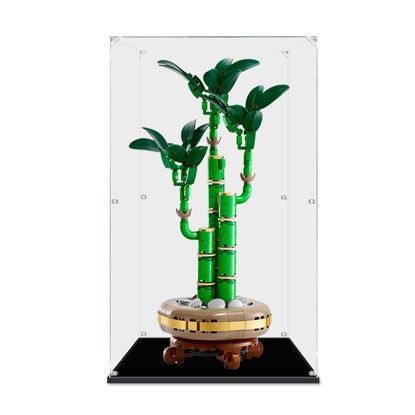 Picture of Acrylic Display Case for LEGO 10344 Botanicals Lucky Bamboo Figure Storage Box Dust Proof Glue Free