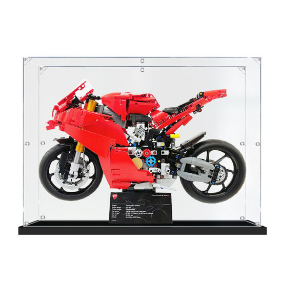 Picture of Acrylic Display Case for LEGO 42202 Technic Ducati Panigale V4 S Motorcycle Figure Storage Box Dust Proof Glue Free