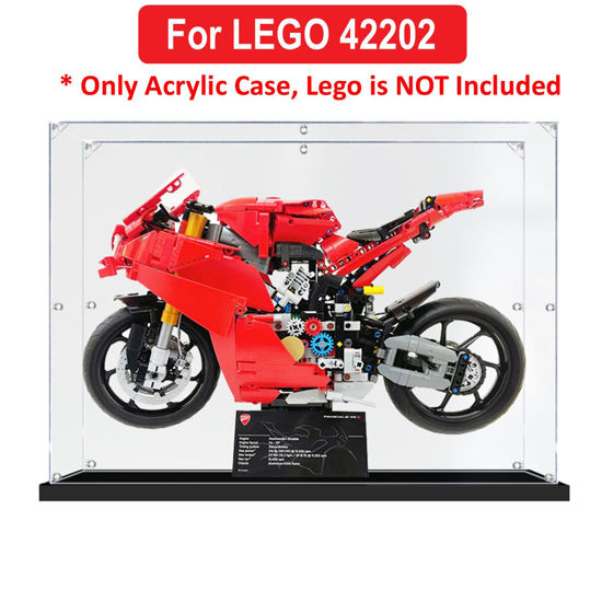 Picture of Acrylic Display Case for LEGO 42202 Technic Ducati Panigale V4 S Motorcycle Figure Storage Box Dust Proof Glue Free