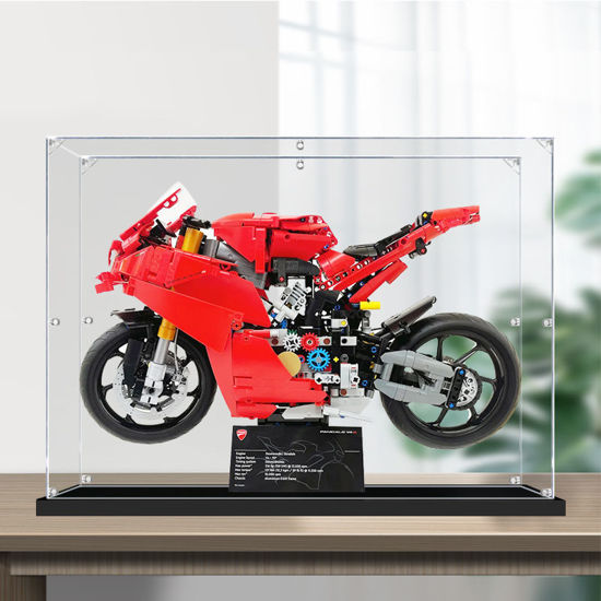 Picture of Acrylic Display Case for LEGO 42202 Technic Ducati Panigale V4 S Motorcycle Figure Storage Box Dust Proof Glue Free