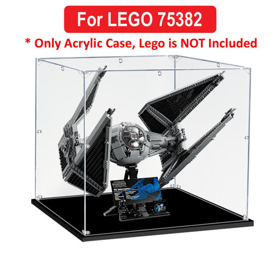 Picture of Acrylic Display Case for LEGO 75382 Star Wars TIE Interceptor UCS Figure Storage Box Dust Proof Glue Free