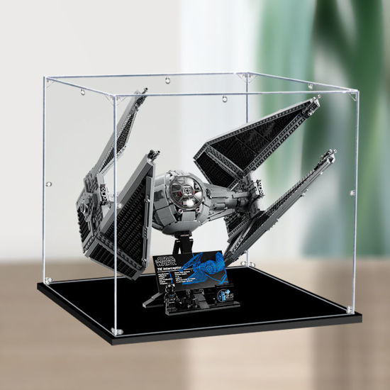 Picture of Acrylic Display Case for LEGO 75382 Star Wars TIE Interceptor UCS Figure Storage Box Dust Proof Glue Free