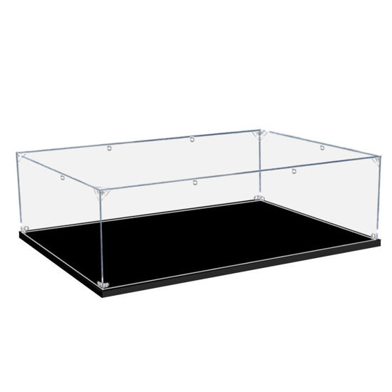 Picture of Acrylic Display Case for LEGO 75393 Star Wars TIE Fighter & X-Wing Mash-up Figure Storage Box Dust Proof Glue Free