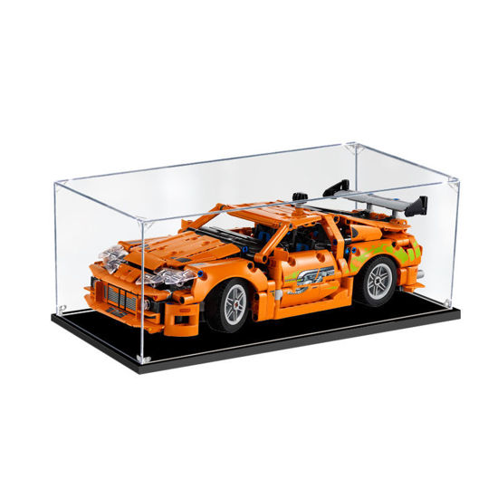 Picture of Acrylic Display Case for LEGO 42204 Fast & Furious Toyota Supra MK4 Figure Storage Box Dust Proof Glue Free