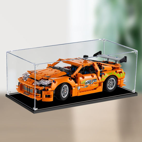 Picture of Acrylic Display Case for LEGO 42204 Fast & Furious Toyota Supra MK4 Figure Storage Box Dust Proof Glue Free