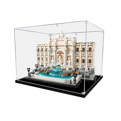 Picture of Acrylic Display Case for LEGO 21062 Architecture Trevi Fountain Figure Storage Box Dust Proof Glue Free