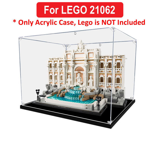 Picture of Acrylic Display Case for LEGO 21062 Architecture Trevi Fountain Figure Storage Box Dust Proof Glue Free