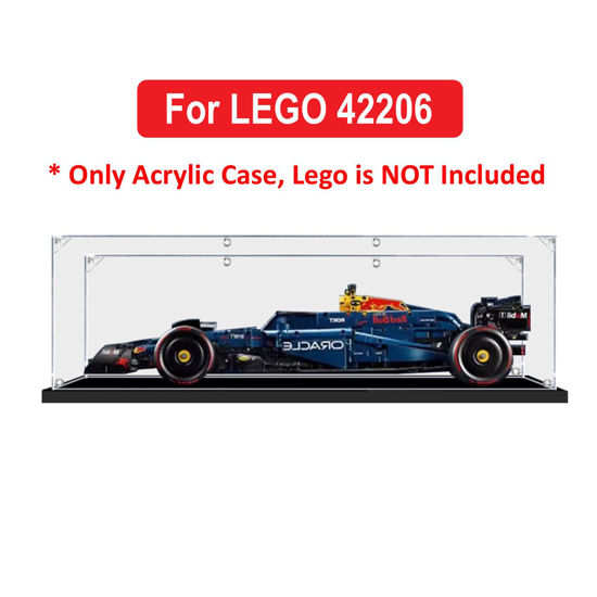 Picture of Acrylic Display Case for LEGO 42206 Technic Oracle Red Bull Racing RB20 F1 Car Figure Storage Box Dust Proof Glue Free