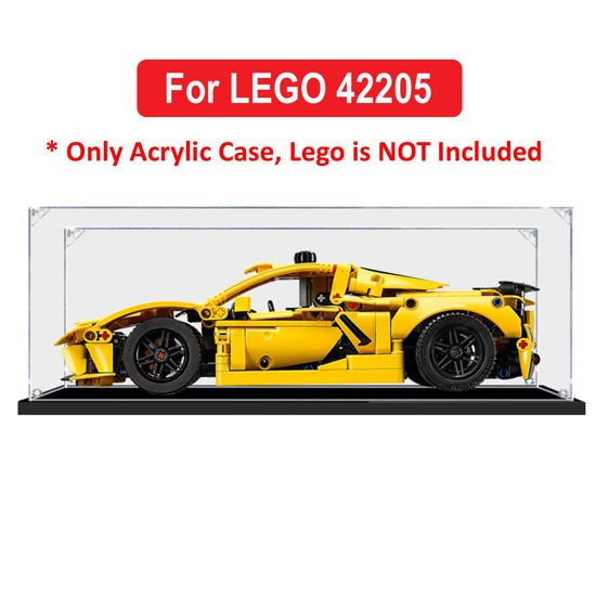 Picture of Acrylic Display Case for LEGO 42206 Technic Chevrolet Corvette Stingray Figure Storage Box Dust Proof Glue Free