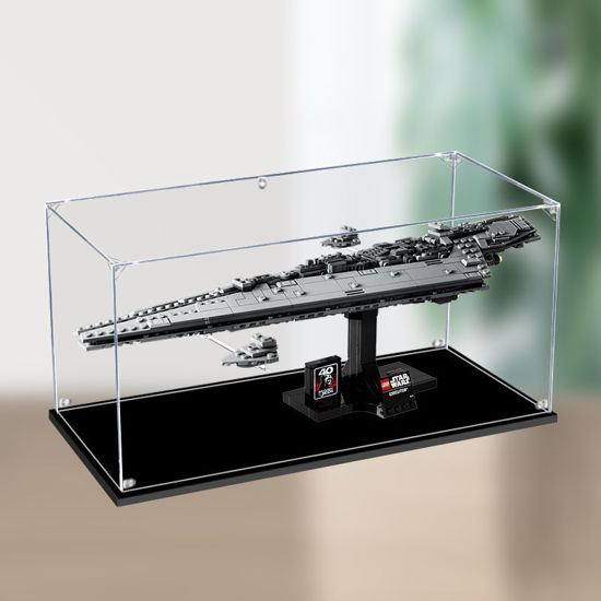 Picture of Acrylic Display Case for LEGO 75356 Star Wars Executor Super Star Destroyer Figure Storage Box Dust Proof Glue Free