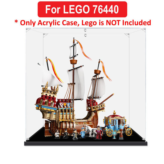 Picture of Acrylic Display Case for LEGO 76440 Harry Potter Triwizard Tournament: The Arrival Figure Storage Box Dust Proof Glue Free