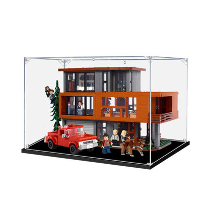 Picture of Acrylic Display Case for LEGO 21354 Ideas Twilight The Cullen House Figure Storage Box Dust Proof Glue Free