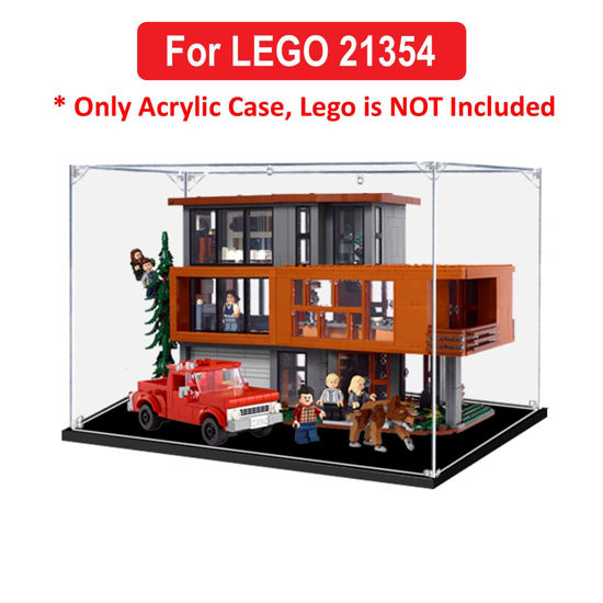 Picture of Acrylic Display Case for LEGO 21354 Ideas Twilight The Cullen House Figure Storage Box Dust Proof Glue Free