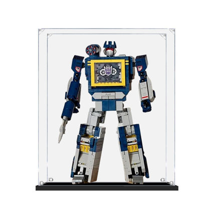 Picture of Acrylic Display Case for LEGO 10358 Icons Transformers Soundwave Figure Storage Box Dust Proof Glue Free