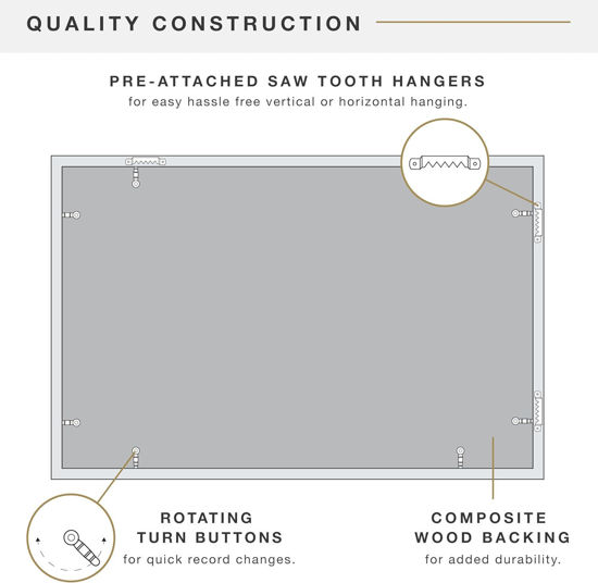 Picture of Vinyl Record Display Frame Wall Mount Record Album Frame with Acylic Front