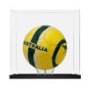Picture of Acrylic Display Case for A-League Soccer Ball Memorabilia with Holder Dust Proof Glue Free