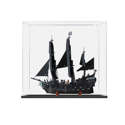 Picture of Acrylic Display Case for LEGO 10365 Icons Captain Jack Sparrow’s Pirate Ship Figure Storage Box Dust Proof Glue Free