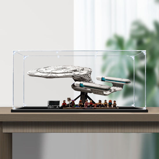 Picture of Acrylic Display Case for LEGO 10356 Icons Star Trek: U.S.S. Enterprise NCC-1701-D Figure Storage Box Dust Proof Glue Free