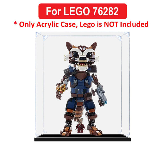 Picture of Acrylic Display Case for LEGO 76282 Marvel Rocket & Baby Groot Figure Storage Box Dust Proof Glue Free