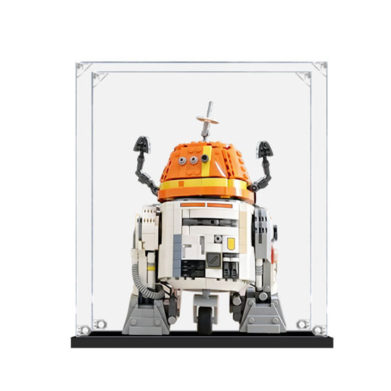 Picture of Acrylic Display Case for LEGO 75416 Star Wars Chopper (C1-10P) Astromech Droid Figure Storage Box Dust Proof Glue Free