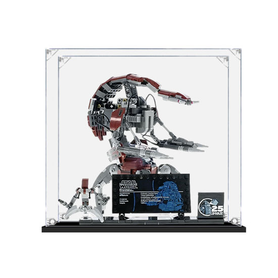 Picture of Acrylic Display Case for LEGO 75381 Star Wars Droideka Figure Storage Box Dust Proof Glue Free