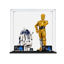 Picture of Acrylic Display Case for LEGO Star Wars 75398 C-3PO+75379 R2-D2 Figure Storage Box Dust Proof Glue Free