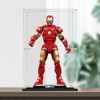 Picture of Acrylic Display Case for LEGO 76344 Marvel Iron Man Mark 3 Collectors’ Edition Figure Storage Box Dust Proof Glue Free