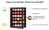 Picture of Golf Ball Display Case for 30 Balls Black Lockable Wall Mounted Golf Memorabilia