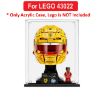 Picture of Acrylic Display Case for LEGO 43022 Editions Scuderia Ferrari HP Lewis Hamilton Helmet