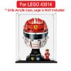 Picture of Acrylic Display Case for LEGO 43014 Editions Scuderia Ferrari HP Charles Leclerc Helmet