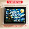 Picture of Acrylic Display Case for LEGO 21333 Ideas Vincent van Gogh The Starry Night Figure Storage Box Dust Proof Glue Free