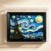 Picture of Acrylic Display Case for LEGO 21333 Ideas Vincent van Gogh The Starry Night Figure Storage Box Dust Proof Glue Free
